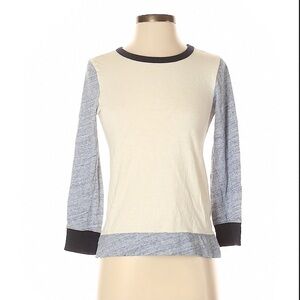 J. Crew 3/4 Sleeve Colorblock Tee